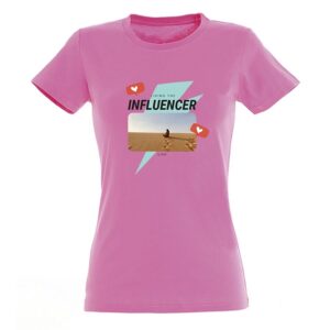 T-shirt voor vrouwen bedrukken - Roze - XXL