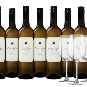 Wijnpakket Casa Safra Verdejo 8 flessen + 4 glazen