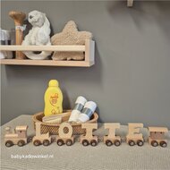Houten naamtreintje