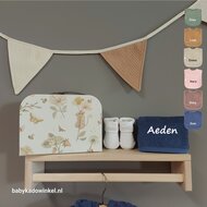 Koffertje Dreamy Mouse S met slab met naam en sokjes