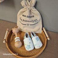 Lait et Miel Babyslofjes Polar Sky met rammelaar