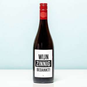 Wijnfles Wijnzinnig Bedankt - Rood (Merlot)