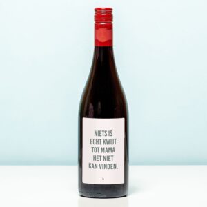 Wijnfles Niets Kwijt - Rood (Merlot)