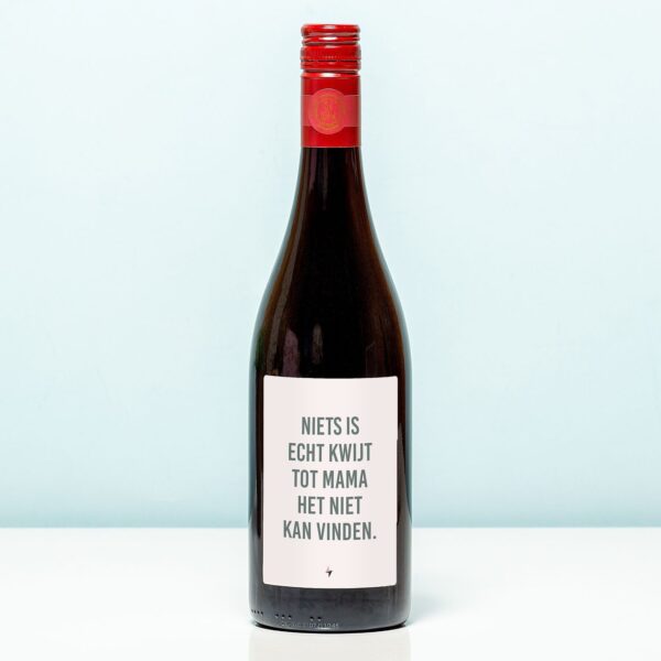 Wijnfles Niets Kwijt - Rood (Merlot)