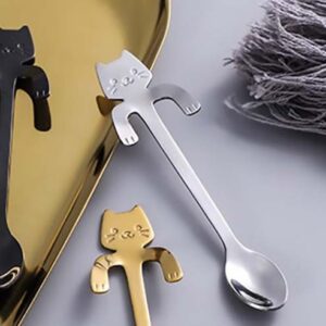 6 Theelepels Hangende Kat