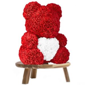 Rozenbeer 40 cm met Hart