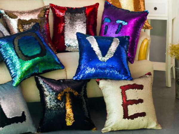 Glitter Pailletten Kussenhoes