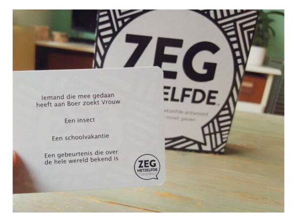 Zeg Hetzelfde