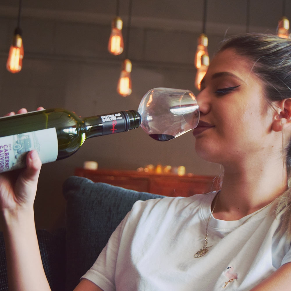 Wijnglas voor op fles 1 Wijnglas voor op fles