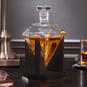 Diamant Whiskey Karaf 850ml - incl ijstang, cooling stones en trechter