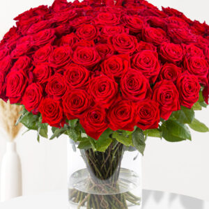 100 rode rozen - premium rozen - Red Naomi