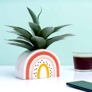 Vrolijke regenboog vaas