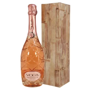 Voga prosecco rosé in luxe ruit fles