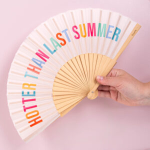Houten waaier Hotter Than Last Summer