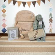 Jollein Babycadeauset Luiertas Rugzak Boucle - Naturel