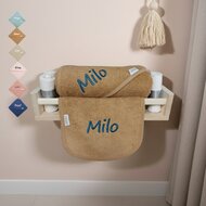 Badcape of Badjas met naam en slab