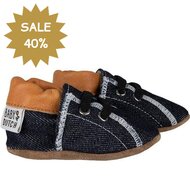 Baby Dutch babyslofjes Denim Cognac XS