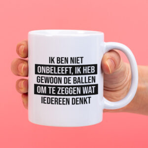 Mok Ik ben niet onbeleeft