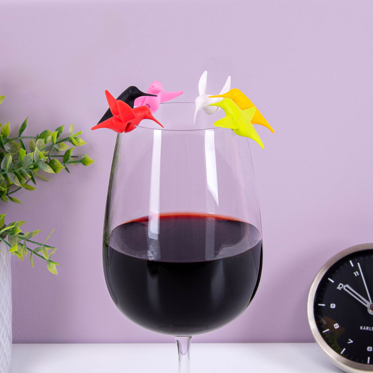 Kolibrie Glasmarkeerders (Set Van 6) 1 Kolibrie Glasmarkeerders (Set Van 6)