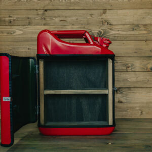 Jerrycan Kast Basic Plus - Rood - Opvallend en Praktisch - Multifunctioneel Opbergmeubel - Uniek Design