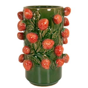 Aardbeien vaas H 30cm X B 18cm