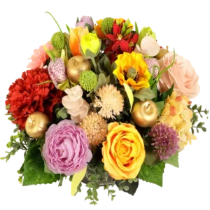 Biedemeier Ø 32 cm bonte kleuren