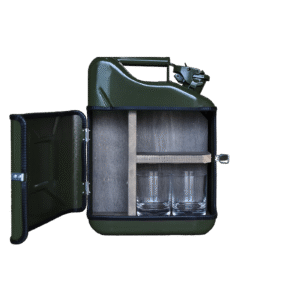 Jack Daniels Giftset - Groen - Stalen Jerrycan - Perfect Cadeau voor Whiskeyliefhebbers - Stoer en Stijlvol