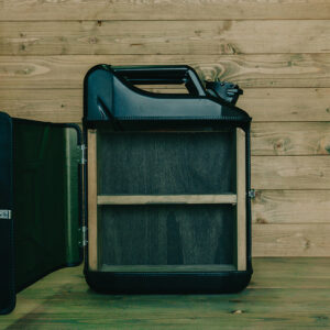 Jerrycan Kast Basic Plus - Zwart - Opvallend en Praktisch - Multifunctioneel Opbergmeubel - Uniek Design