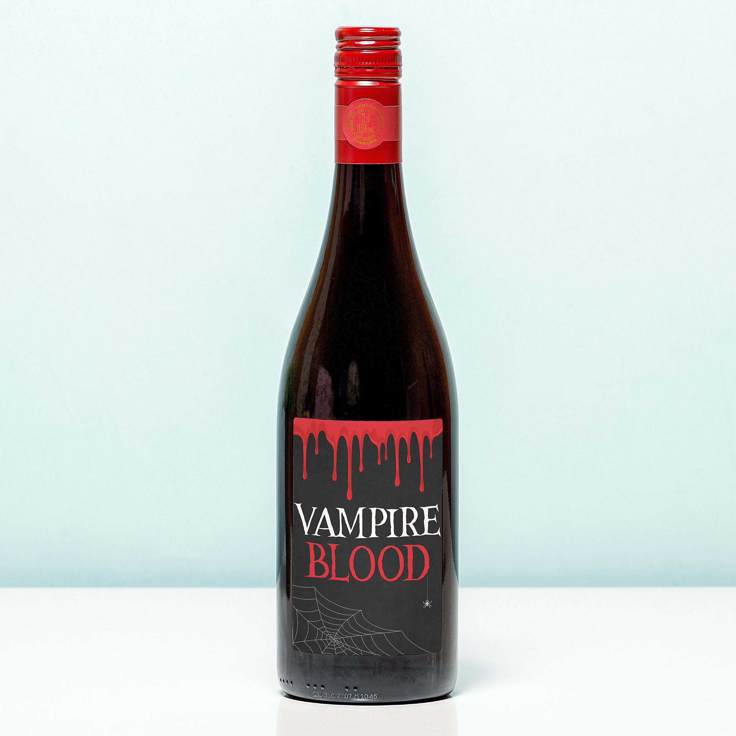 Wijnfles Vampieren bloed 1 Wijnfles Vampieren bloed
