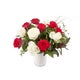 Bloemen - Boeket Rozen Rood-Wit (Middel)