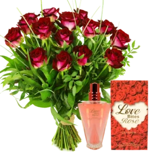 Rode rozen + rozen parfum