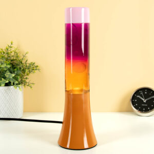 Mini lavalamp oranje roze gradient