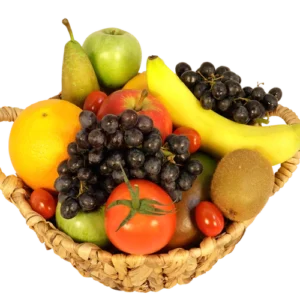 Extra volle luxe fruitmand Ø 25 cm