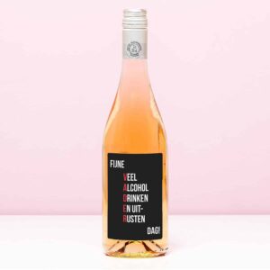 Wijnfles Fijne Vaderdag - Rosé (Blush Rosé)