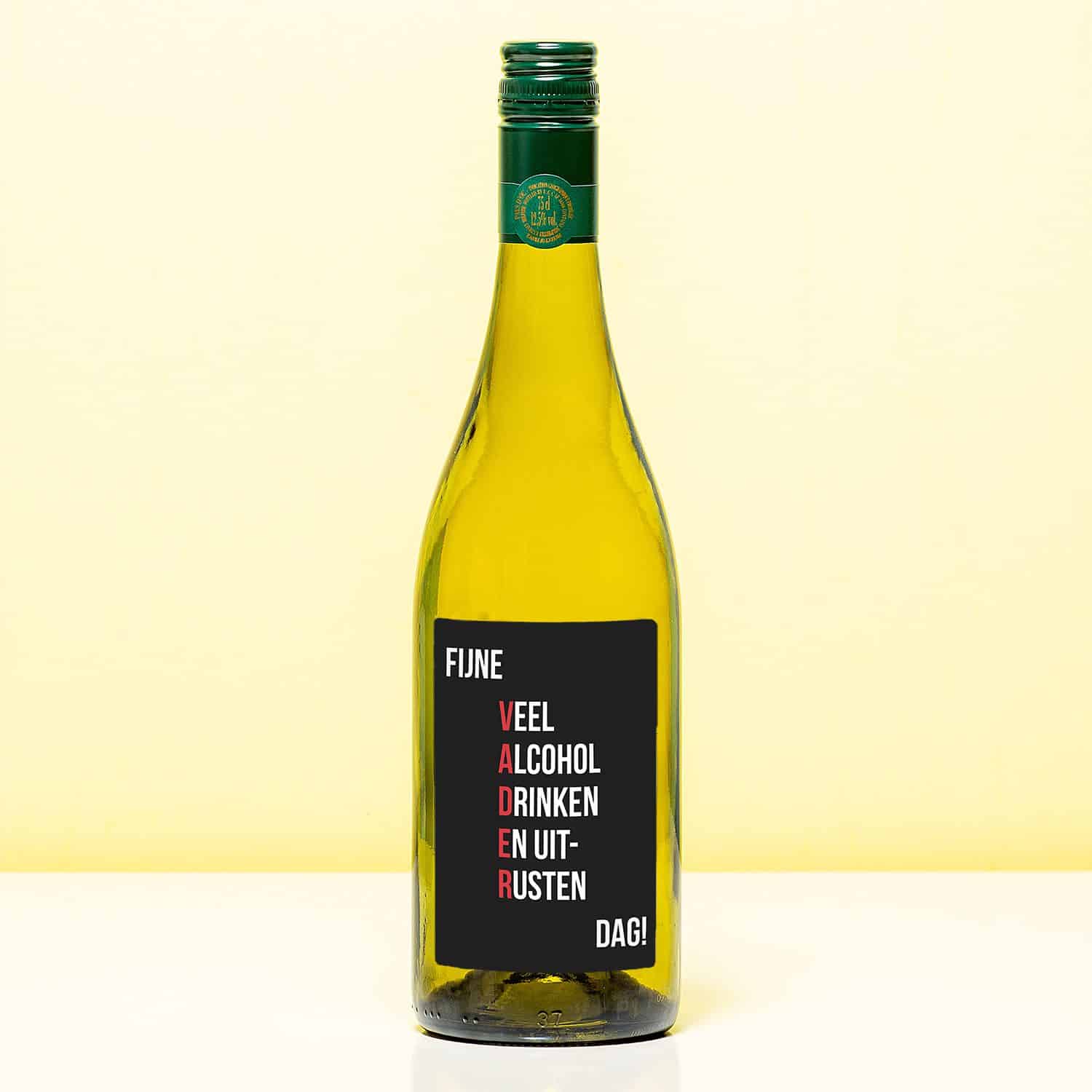 Wijnfles Fijne Vaderdag - Wit (Sauvignon Blanc) 1 Wijnfles Fijne Vaderdag - Wit (Sauvignon Blanc)