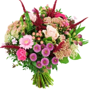 Herfst boeket roze - donker roze