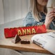 Toblerone kerstreep met naam en foto - Large