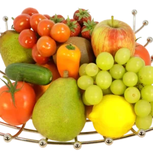 RVS luxe fruit decoratieschaal Ø 32 cm