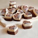 Chocolade bonbons hart met foto - 6 stuks