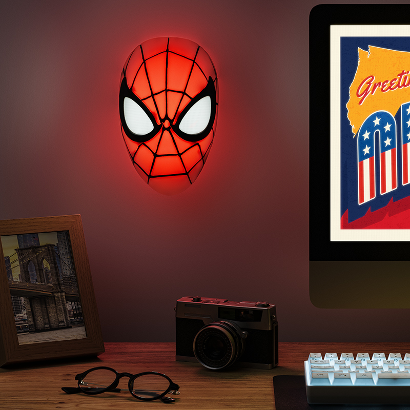 Marvel Spiderman Masker lamp 1 Marvel Spiderman Masker lamp