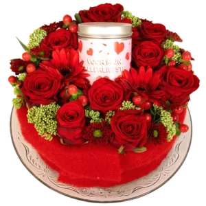 Rode rozen blikje allerliefste