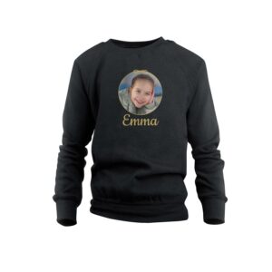 Trui voor kids bedrukken - Zwart - 10 jaar