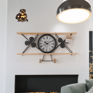 Vintage Vliegtuig Klok