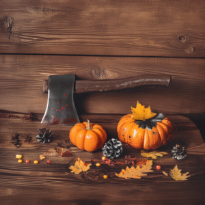 Nep Bijl met Bloed 40 x 7 cm - Halloween Accessoire