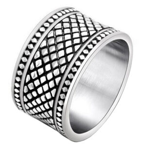 Brede edelstaal heren ring Celtic-19mm