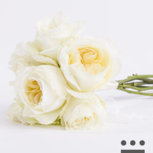 Bruidsmeisje boeket wit - Platinum