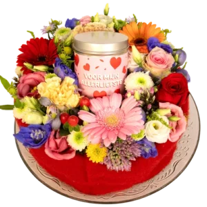 Bloementaart blikje Allerliefste