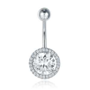 Cilla Navelpiercing van Titanium - Bling Zilver