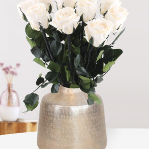 Crèmekleurige long life rozen - Kies je aantal van 5 t/m 20