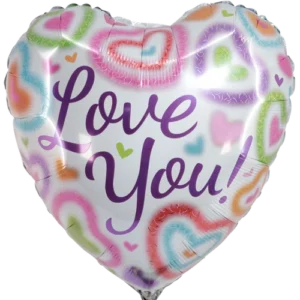 Heliumballon Hart love you